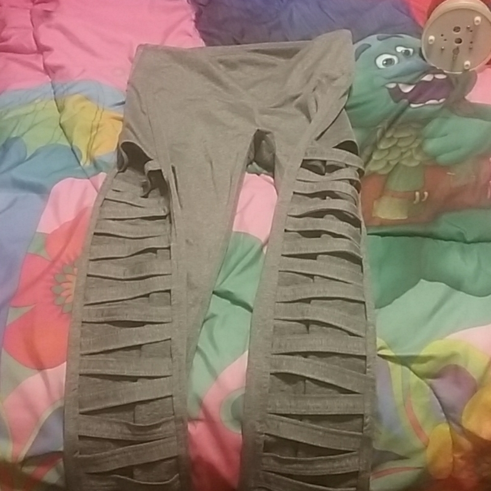Slit pants